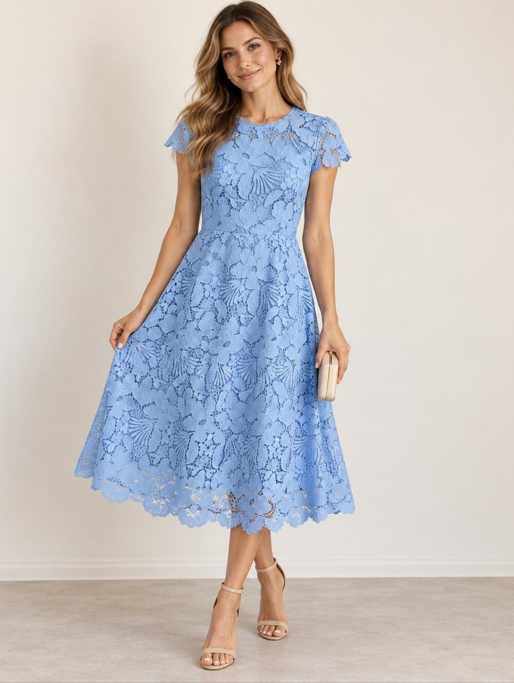 Vineyard Vines Kentucky Derby Blue Lace Dress Size 8